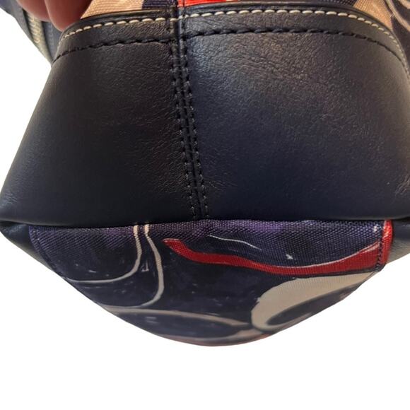 Coach Legacy Heritage Signature C Print Doodle Duffle Shoulder Bag - Picture 8 of 15